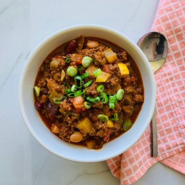 soup: Smoky beef chili