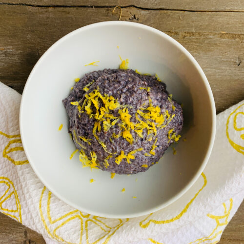 Blueberry lemon chia pudding (Family)