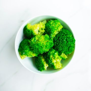 Steamed broccoli