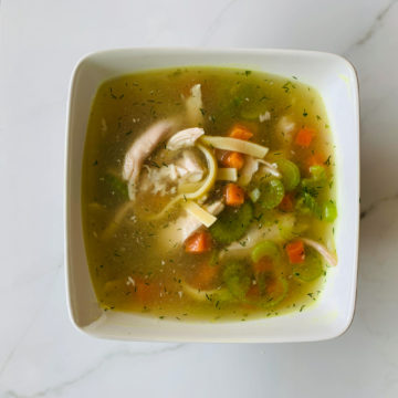 Soup: Chicken noodle soup