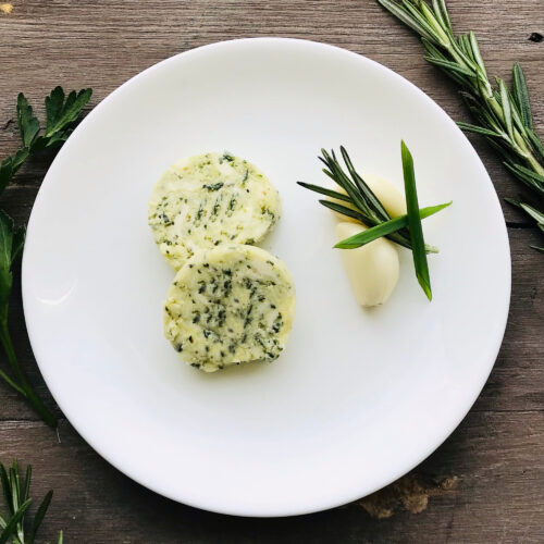 Garlic herb compound butter