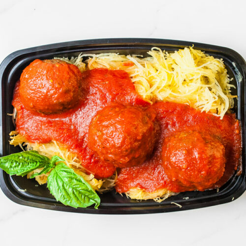 Vegan: Impossible Meatballs w/ Spaghetti Squash