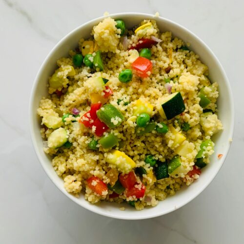 Roasted vegetables couscous(contain gluten)