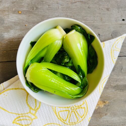 Steam bok choy