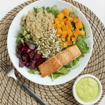 super salad - salmon