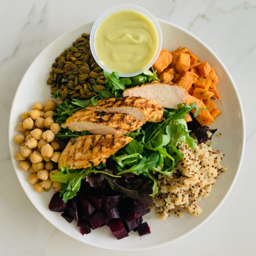 Salad: Super salad with chicken