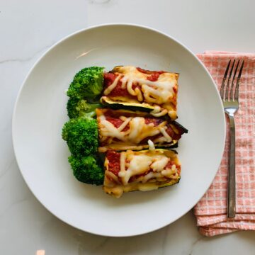 Turkey Stuffed Zucchini Boats